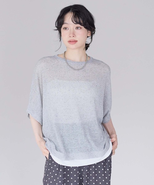 HEART MARKET(ハートマーケット)の「フェイクレイヤードプルオーバー(ニット/セーター・レディース・ブラック/グレー/ピンク/ミント/オートミール・FREE)」の11枚目の写真