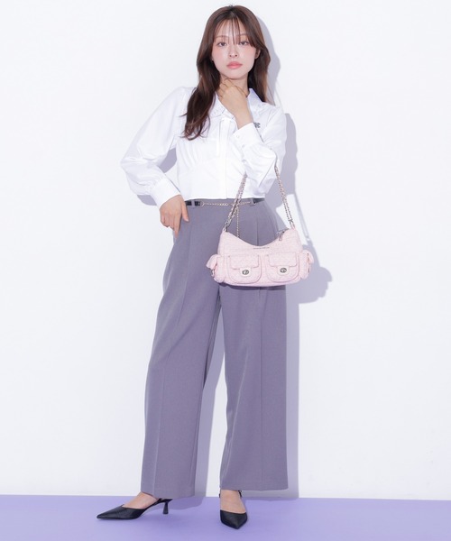 JILL by JILL STUART(ジルバイジルスチュアート)の「<セットアップ対応>チェーンベルトタックワイドパンツ(その他パンツ・レディース・モカ/グレー/ブラウン系その他・SMALL/MEDIUM)」の21枚目の写真