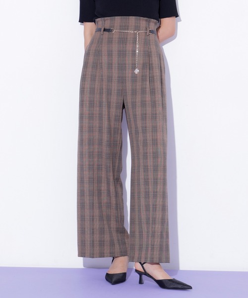 JILL by JILL STUART(ジルバイジルスチュアート)の「<セットアップ対応>チェーンベルトタックワイドパンツ(その他パンツ・レディース・モカ/グレー/ブラウン系その他・SMALL/MEDIUM)」の11枚目の写真