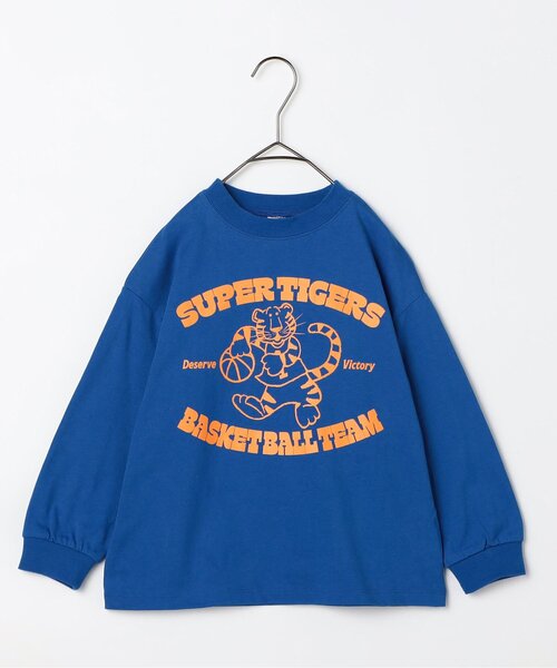 p.premier（ピードットプルミエ）の「イロチ買いしたいバリエーショングラフィックロンT（Tシャツ/カットソー・キッズ・ブルー/キャメル/グリーン/パープル/ブラウン/アイボリー/ネイビー/レッド/オフホワイト/マスタード/イエロー/ターコイズブルー・120/100/110/80/90/130/140）」の13枚目の写真
