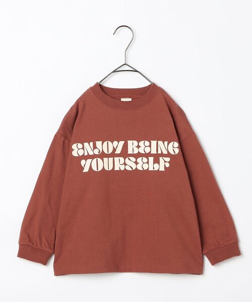 p.premier（ピードットプルミエ）の「イロチ買いしたいバリエーショングラフィックロンT（Tシャツ/カットソー・キッズ・ブルー/キャメル/グリーン/パープル/ブラウン/アイボリー/ネイビー/レッド/オフホワイト/マスタード/イエロー/ターコイズブルー・120/100/110/80/90/130/140）」の17枚目の写真