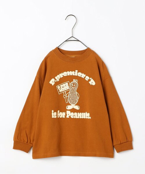 p.premier（ピードットプルミエ）の「イロチ買いしたいバリエーショングラフィックロンT（Tシャツ/カットソー・キッズ・ブルー/キャメル/グリーン/パープル/ブラウン/アイボリー/ネイビー/レッド/オフホワイト/マスタード/イエロー/ターコイズブルー・120/100/110/80/90/130/140）」の21枚目の写真