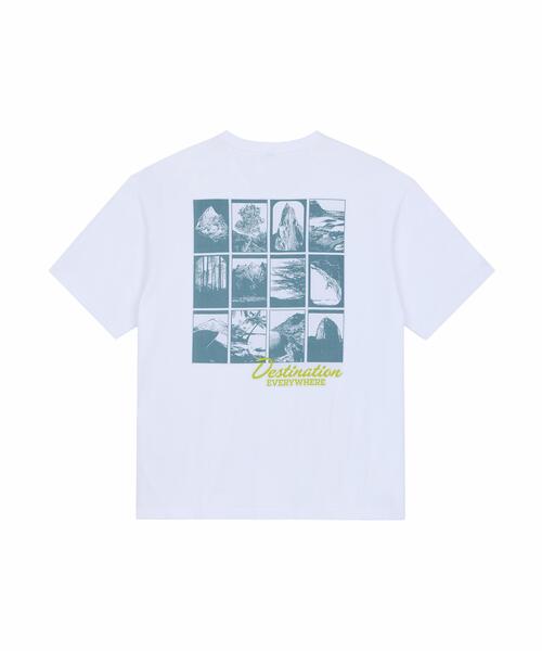 Alpha Industries(アルファインダストリーズ)の「Alpha Industries/アルファ インダストリーズ/ESSENTIAL RELAXED FIT TEE (DESTINATION)/エッセンシャル リラックスフィットTシャツ デスティネーション(Tシャツ/カットソー・メンズ・ホワイト/グレー・S/M/L/XL)」の2枚目の写真