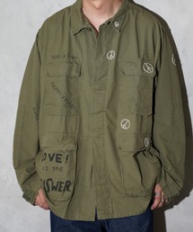 THRIFTY LOOK / スリフティールック DOODLE US MADE BDU JACKET COTTON RIPSTOP LONG BDUジャケット リメイク