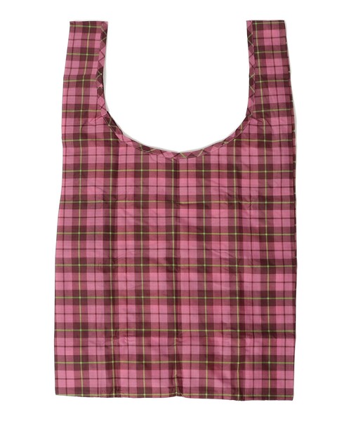 BAGGU(バグー)の「BAGGU: スタンダード タータン チェック(エコバッグ/サブバッグ・レディース・ブルー/ピンク系その他・ONE SIZE)」の2枚目の写真