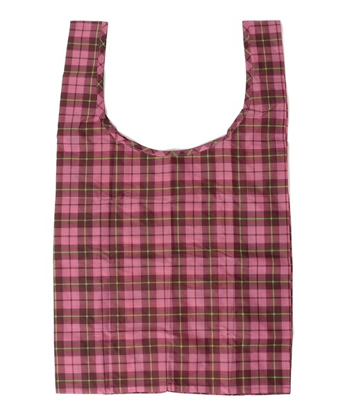 BAGGU(バグー)の「BAGGU: スタンダード タータン チェック(エコバッグ/サブバッグ・レディース・ブルー/ピンク系その他・ONE SIZE)」の3枚目の写真