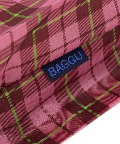 BAGGU(バグー)の「BAGGU: スタンダード タータン チェック(エコバッグ/サブバッグ・レディース・ブルー/ピンク系その他・ONE SIZE)」の7枚目の写真