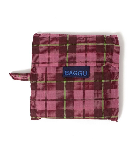 BAGGU(バグー)の「BAGGU: スタンダード タータン チェック(エコバッグ/サブバッグ・レディース・ブルー/ピンク系その他・ONE SIZE)」の8枚目の写真