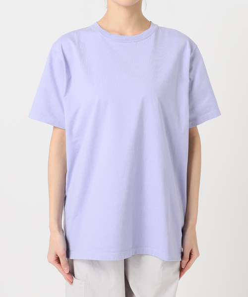 CALMER(カルメール)の「NATURAL DYE T-Shirt / ナチュラルダイTシャツ(Tシャツ/カットソー・レディース・サックスブルー・2/1)」の7枚目の写真