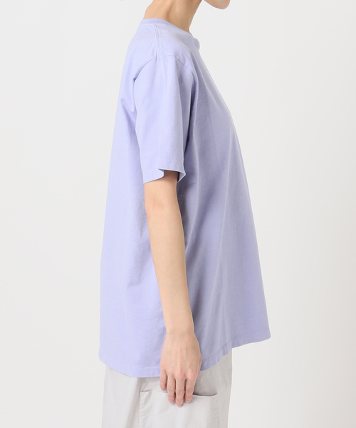 CALMER(カルメール)の「NATURAL DYE T-Shirt / ナチュラルダイTシャツ(Tシャツ/カットソー・レディース・サックスブルー・2/1)」の10枚目の写真