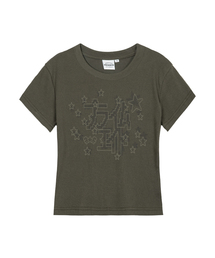 KIRAKIRA レディース スリムフィット 半袖Tシャツ 6 COLORS