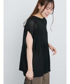 Jacquard Volume Sleeve Tops/ジャガードボリュームスリーブトップス