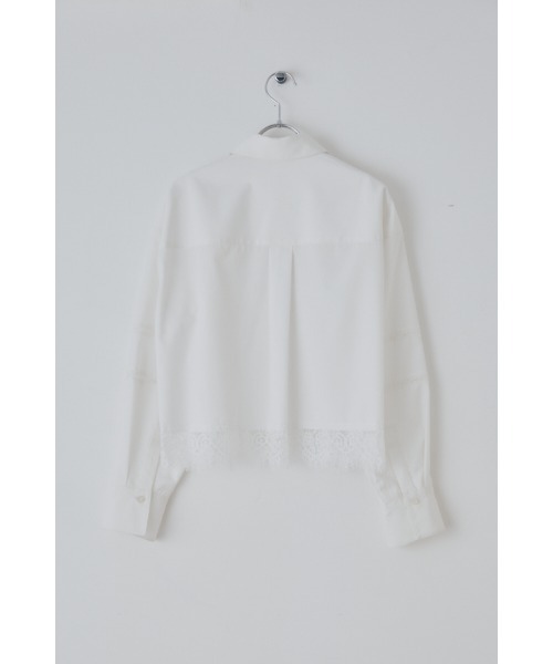 Muel Chic(ミュエルシック)の「Lilt lace shirt リルトレースシャツ(シャツ/ブラウス・レディース・ブラック/ストライプ/ホワイト・FREE)」の21枚目の写真