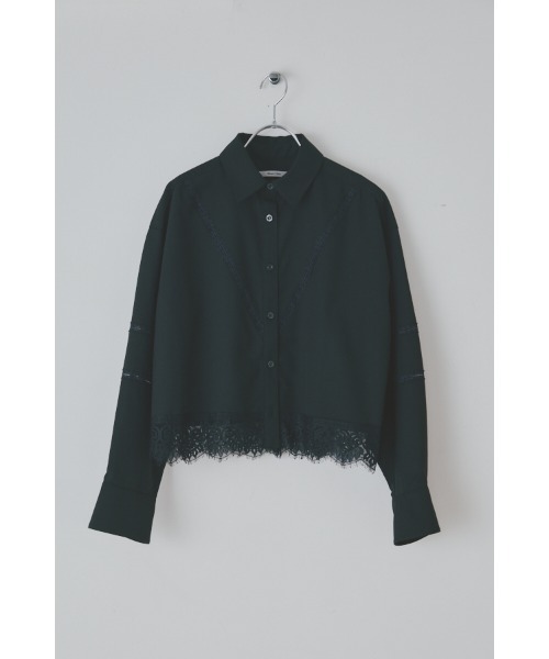 Muel Chic(ミュエルシック)の「Lilt lace shirt リルトレースシャツ(シャツ/ブラウス・レディース・ブラック/ストライプ/ホワイト・FREE)」の22枚目の写真