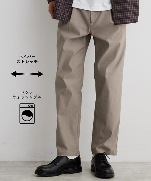 THE SHOP TK （ザ ショップ ティーケー ）の「【ストレッチ／洗濯機OK】 コンフォート テーパード イージーパンツ（その他パンツ・メンズ・チャコールグレー/ダークブラウン/ネイビー/ブラック・02/03/04）」の3枚目の写真
