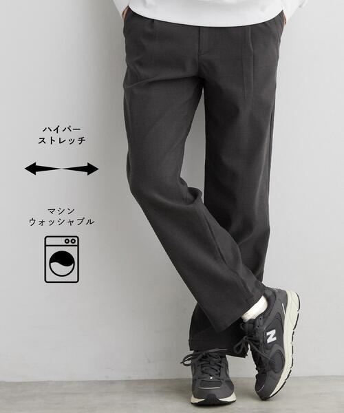THE SHOP TK （ザ ショップ ティーケー ）の「【ストレッチ／洗濯機OK】 コンフォート テーパード イージーパンツ（その他パンツ・メンズ・チャコールグレー/ダークブラウン/ネイビー/ブラック・02/03/04）」の2枚目の写真