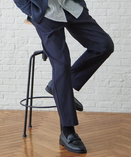 THE SHOP TK （ザ ショップ ティーケー ）の「【ストレッチ／洗濯機OK】 コンフォート テーパード イージーパンツ（その他パンツ・メンズ・チャコールグレー/ダークブラウン/ネイビー/ブラック・02/03/04）」の7枚目の写真