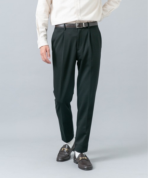 URBAN RESEARCH ROSSO MEN(アーバンリサーチロッソメン)の「『セットアップ対応/防シワ』 ウールジャージーテーパードスラックス(その他パンツ・メンズ・ブラック/グレー/ネイビー・SMALL/MEDIUM/LARGE/X-LARGE)」の9枚目の写真