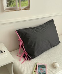 IRADOWL（アイラドール）の「【アイラドール room】バイカラーリボン枕カバー（寝具）」