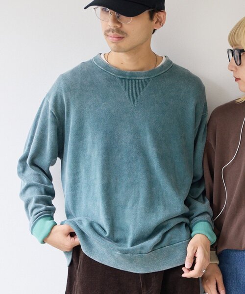 CIAOPANIC TYPY(チャオパニックティピー)の「【UNISEX】スウェットライクヴィンテージニット(ニット/セーター・メンズ・ブラック/レッド/グリーン/ブラウン・LARGE/MEDIUM)」の3枚目の写真