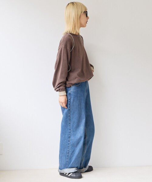 CIAOPANIC TYPY(チャオパニックティピー)の「【UNISEX】スウェットライクヴィンテージニット(ニット/セーター・メンズ・ブラック/レッド/グリーン/ブラウン・LARGE/MEDIUM)」の22枚目の写真