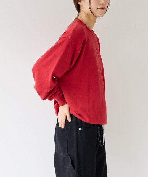 CIAOPANIC TYPY(チャオパニックティピー)の「【UNISEX】スウェットライクヴィンテージニット(ニット/セーター・メンズ・ブラック/レッド/グリーン/ブラウン・LARGE/MEDIUM)」の15枚目の写真