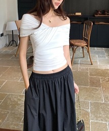 デザインノースリーブトップス