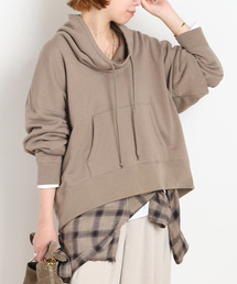 Wool mix loose-neck sweat