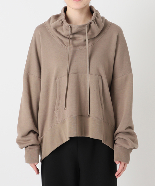 AP STUDIO(エーピーストゥディオ)の「Wool mix loose-neck sweat(Tシャツ/カットソー・レディース・ベージュ/スミクロ・FREE)」の5枚目の写真