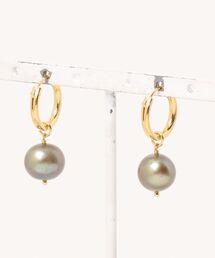 【CHAN LUU】BAROQUE PEARL HOOP EARRINGS