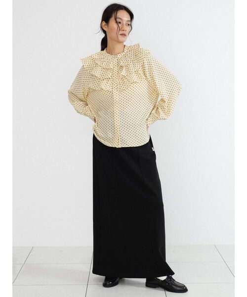 FIKA.(フィーカ)の「Sweat narrow skirt(スカート・レディース・グレー/ブラウン/ブラック・FREE)」の5枚目の写真