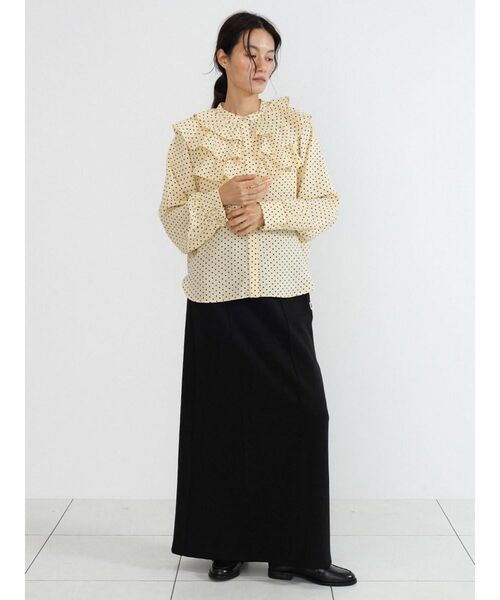 FIKA.(フィーカ)の「Sweat narrow skirt(スカート・レディース・グレー/ブラウン/ブラック・FREE)」の8枚目の写真