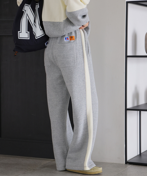 Russell Athletic(ラッセルアスレティック)の「別注【RUSSELL ATHLETIC*JM for JS】フレアスウェットPT(スウェットパンツ・レディース・チャコールグレー/ボルドー・FREE)」の19枚目の写真