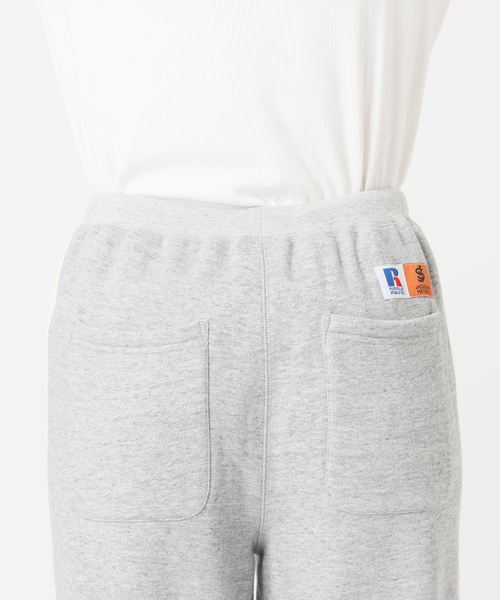 Russell Athletic(ラッセルアスレティック)の「別注【RUSSELL ATHLETIC*JM for JS】フレアスウェットPT(スウェットパンツ・レディース・チャコールグレー/ボルドー・FREE)」の6枚目の写真