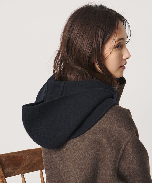 UNITED ARROWS(ユナイテッドアローズ)の「フーデッド ストール(ストール/ショール・レディース・ダークグレー/ブラック/ダークブラウン・FREE)」の10枚目の写真