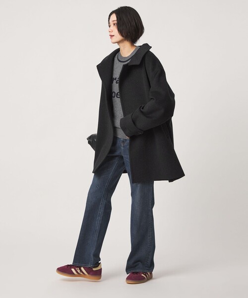 green label relaxing（グリーンレーベルリラクシング）の「［size SHORT/TALLあり］＜1_OF MINE＞スタンドカラー コート（その他アウター・レディース・ダークブラウン/ダークグレー/ナチュラル/モカ・SHORT/36/38/TALL）」の7枚目の写真