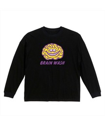 NOBOUND(ノーバウンド) 長袖Tシャツ ポップブレイン イラスト プリント ビッグシルエット 5.6オンス ビッグTシャツ メンズ レディース ユニセックス ストリート