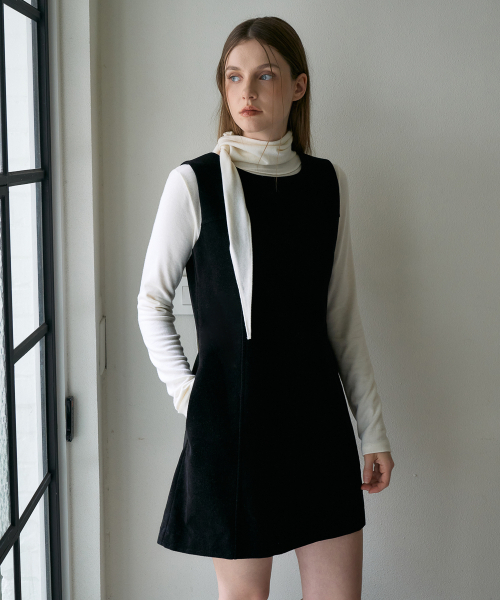 DEHEVE（デヘヴェ）の「Essential Mini Dress [Black]（ワンピース・レディース・ブラック・OS）」の7枚目の写真