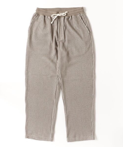 SEAGREEN（シーグリーン）の「SEAGREEN(シーグリーン) ONI WAFFLE STRAIGHT PANTS オニワッフルストレートパンツ（その他パンツ・メンズ・ネイビー/サンドベージュ/ブラック/グレイッシュベージュ・4/3/2）」の4枚目の写真