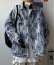 DSグラフィックパターンオーバージャケット