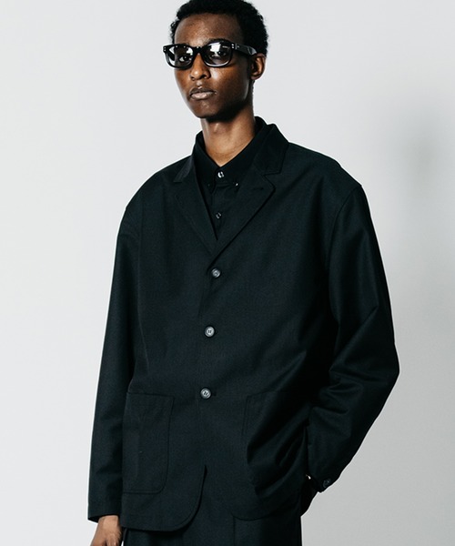CRIMIE（クライミー）の「4-BUTTON TAILORED SUIT JACKET WITH 3-BUTTON LOOK（テーラードジャケット・メンズ・ブラック/ブラウン・XXL/XL/L/M/S）」の9枚目の写真