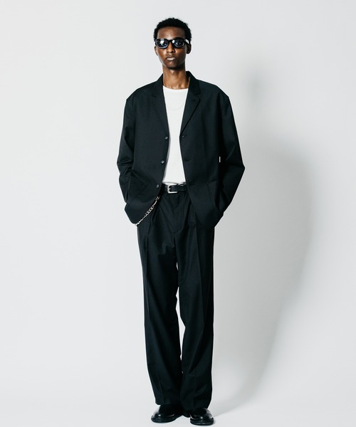CRIMIE（クライミー）の「4-BUTTON TAILORED SUIT JACKET WITH 3-BUTTON LOOK（テーラードジャケット・メンズ・ブラック/ブラウン・XXL/XL/L/M/S）」の10枚目の写真