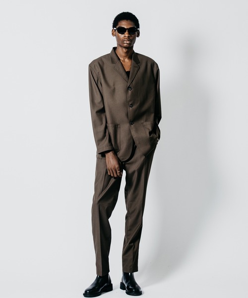 CRIMIE（クライミー）の「4-BUTTON TAILORED SUIT JACKET WITH 3-BUTTON LOOK（テーラードジャケット・メンズ・ブラック/ブラウン・XXL/XL/L/M/S）」の15枚目の写真