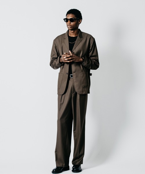 CRIMIE（クライミー）の「4-BUTTON TAILORED SUIT JACKET WITH 3-BUTTON LOOK（テーラードジャケット・メンズ・ブラック/ブラウン・XXL/XL/L/M/S）」の21枚目の写真