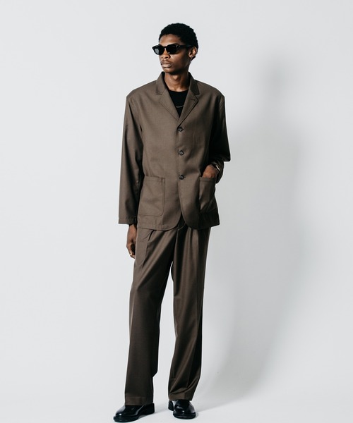 CRIMIE（クライミー）の「4-BUTTON TAILORED SUIT JACKET WITH 3-BUTTON LOOK（テーラードジャケット・メンズ・ブラック/ブラウン・XXL/XL/L/M/S）」の22枚目の写真