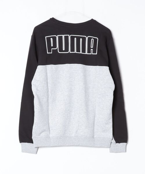 PUMA（プーマ）の「プーマ PUMA ESS スウェットクルー TR（スウェット・メンズ・オリーブ/ブラック×ホワイト/ブラック×グレー・LL/L/3L/S/M）」の13枚目の写真