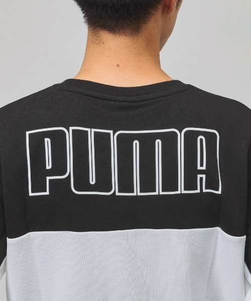 PUMA（プーマ）の「プーマ PUMA ESS スウェットクルー TR（スウェット・メンズ・オリーブ/ブラック×ホワイト/ブラック×グレー・LL/L/3L/S/M）」の9枚目の写真