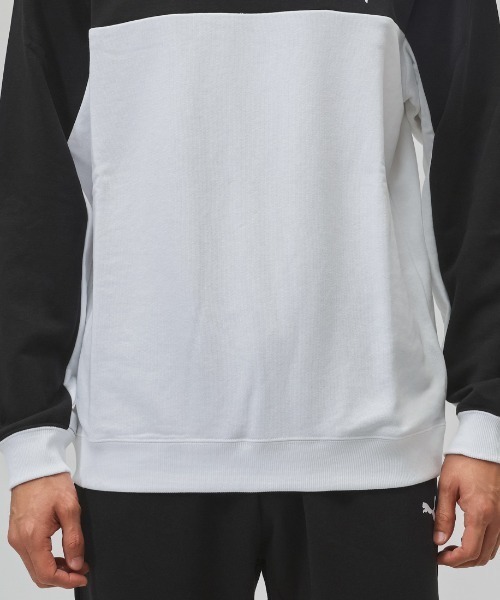 PUMA（プーマ）の「プーマ PUMA ESS スウェットクルー TR（スウェット・メンズ・オリーブ/ブラック×ホワイト/ブラック×グレー・LL/L/3L/S/M）」の10枚目の写真