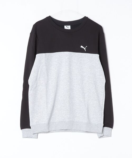 PUMA（プーマ）の「プーマ PUMA ESS スウェットクルー TR（スウェット・メンズ・オリーブ/ブラック×ホワイト/ブラック×グレー・LL/L/3L/S/M）」の12枚目の写真