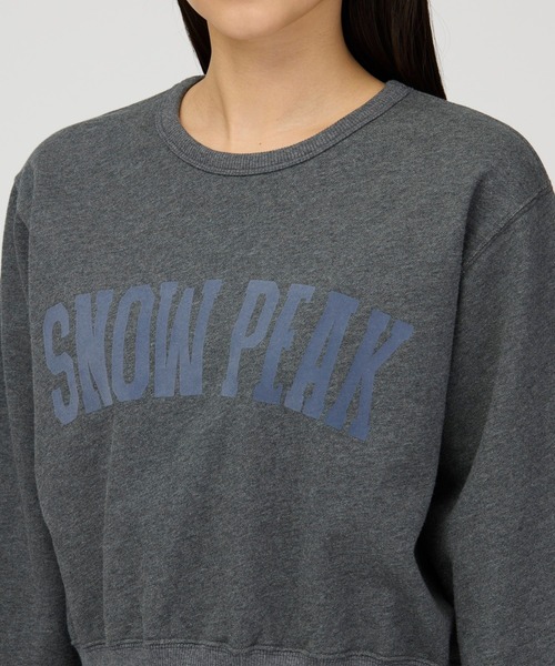 Snow Peak(スノーピーク)の「Snow Peak / Urake Varsity Print Pullover 裏毛 バーシティプリントプルオーバー(スウェット・メンズ・ライトグレー/チャコール・1/3/2)」の11枚目の写真
